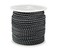 ZHFMLY Black 2.5mm Reflective Elastic Cord 60ft Round Bungee String
