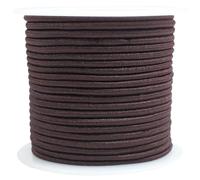 ZHFMLY Coffee Elastic Beaded Cords 2mm 2/25 inch Elastic Cord String for Bracelets,Small Bungee Shock Cord for DIY Crafts, Beading and Sewing 48ft(ZH175)