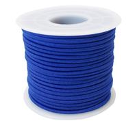 ZHFMLY Royal Blue Elastic Beaded Cords 2mm 2/25 inch Elastic Cord String for Bracelets,Small Bungee Shock Cord for DIY Crafts, Beading and Sewing 48ft(ZH174)
