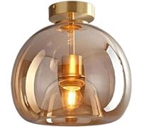 ZHFZKKL Modern Minimalist American Style Retro Copper Glass Ceiling Light Nordic Light Luxury Creativity Bedroom Ceiling Lamp Cloakroom Kitchen Restaurant Hallway Living Room Corridor Chandelier