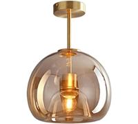 ZHFZKKL Modern Minimalist American Style Retro Copper Glass Ceiling Light Nordic Light Luxury Creativity Bedroom Ceiling Lamp Cloakroom Kitchen Restaurant Hallway Living Room Corridor Chandelier