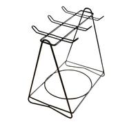 ZHGFXIN Black Sturdy Stainless Steel Triangles Coffee Cup Holder Space Saving Designs Accessory for Kitchen and Office Office Breakroom Mug Storage