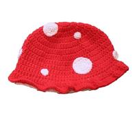 ZHGFXIN Halloween Hat Crochet Party Holiday Winter Warm Cute Mushroom Theme For Teens Slouchy Knit Halloween Costumes For Kids