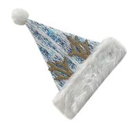 ZHGFXIN Thick Warm Christmas Hat Plush Deer Horn Santa Party Props Photo Festival Props Holiday Accessories Office Christmas Decors