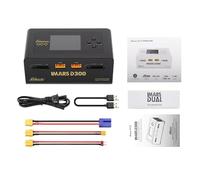 ZHGLIOZ drones For Gens for Ace IMARS D300 Smart Balance Charger Dual Channel for Lipo Battery G-Tech Series For RC FPV Airplane Drone(BLACK)