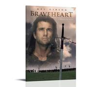 ZHGOOVT Braveheart Vintage Aesthetic Movie And Amazing TV Series Canvas Poster Wall Art Decorative Painting Bedroom Painting Posters 24x36inch(60x90cm) Frame-style