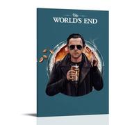 ZHGOOVT The World's End Vintage Aesthetic Movie And Amazing TV Series Canvas Poster Wall Art Decorative Painting Bedroom Painting Posters 16x24inch(40x60cm) Frame-style