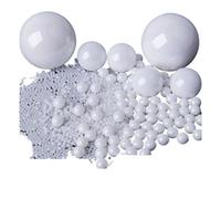 ZHGUIMING 1-100Pcs Dia 0.8/1/1.2/1.5/1.588/2/2.778/3-16mm G10 Precision Zirconia Ceramic Ball ZrO2 Bearing Balls Smooth Bead(5.953mm -5pcs)