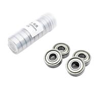 ZHGUIMING 10pcs 6201 2RS ZZ 12 * 32 * 10mm Chrome Steel Deep Groove Ball Bearings 2Z DDU Miniature Bearing(6201 ZZ Premium)