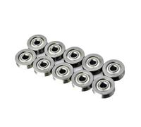 ZHGUIMING 10pcs V623ZZ Bearing 3x12x4mm V Groove 623 Roller Wheel V623 Ball Bearings Embroidery Machine Pulley Chrome Steel Bearing