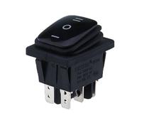 ZHGUIMING 1PC Momentary (on)-off-(on) Waterproof 6Pin Rocker Switch 3 Position Locking ON-OFF-ON(Blu)