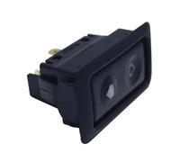 ZHGUIMING 1pcs 6Pin 20A 12-24V Car Electric Window Switch Button With Green Light Indicator Double Arrow