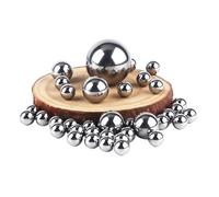 ZHGUIMING 304 Stainless Steel Solid Ball Dia 0.4-30mm SUS Precision Bearing Small Pellet Marbles Round Smooth Slides(6.5mm (50PCS))