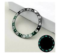 ZHGUIMING 38mm Blue Luminous Sloped Ceramic Bezel Insert Ring Inner Diameter 30.5mm Fit Men Mechanical Watch Replacement Repair Parts(A6 Ceramic)