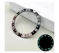 ZHGUIMING 38mm Blue Luminous Sloped Ceramic Bezel Insert Ring Inner Diameter 30.5mm Fit Men Mechanical Watch Replacement Repair Parts(A3 Ceramic)