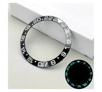 ZHGUIMING 38mm Blue Luminous Sloped Ceramic Bezel Insert Ring Inner Diameter 30.5mm Fit Men Mechanical Watch Replacement Repair Parts(A4 Ceramic)