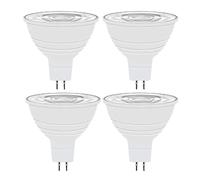 ZHGUIMING 4-Piece GU10 LED Light Bulb 5W Track Spotlight Recessed Lighting Living Room Bedroom Kitchen Bathroom Light =50W(MR16 12V,WARM WHITE 3000K_NON-DIMMABLE)