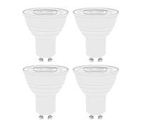 ZHGUIMING 4-Piece GU10 LED Light Bulb 5W Track Spotlight Recessed Lighting Living Room Bedroom Kitchen Bathroom Light =50W(GU10 220-240V,WARM WHITE 3000K_NON-DIMMABLE)
