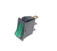 ZHGUIMING 5PCS KCD3 Rocker Switch ON-OFF 2 Position 3 Pin Electrical Equipment Lighted Power Switch 16A 250VAC/ 20A 125VAC 31MM*13.5MM(Green 3 pin)
