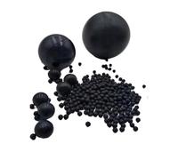 ZHGUIMING Black Solid Round Rubber Ball Diameter1/2/2.5/3/3.5/4/4.5/5.5/6/6.5/7/8-75mm Elastic Industrial Wear-Resistant(2.5mm,5pcs)