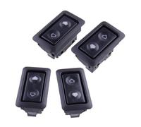 ZHGUIMING Car DC 12V 4Pcs 6 Pin Electric Power Window Indicator Light Control Switches Kit