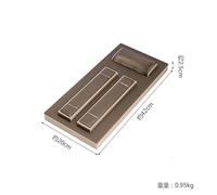ZHGUIMING Finest Brown Pu Leather Watch Stand Jewelry Display Stand Creative Household Storage Rack Watch Stand Jewelry Display Props(CD)