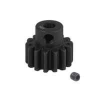 ZHGUIMING M0.8 3.175mm Hardened Steel Metal Pinion 10T 11T 12T 13T 14T 15T 16T 17T 18T 19T 20T 21T Motor Gear for 1/10 RC Car(14T)