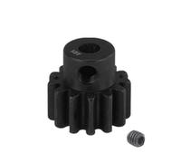 ZHGUIMING M0.8 3.175mm Hardened Steel Metal Pinion 10T 11T 12T 13T 14T 15T 16T 17T 18T 19T 20T 21T Motor Gear for 1/10 RC Car(13T)
