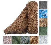 ZHhan Camo Netting Bulk Roll Camouflage Net Military Nets Lightweight Durable Without Grid for Hunting Military Decoration Sunshade Desert Camo,1.5x5m