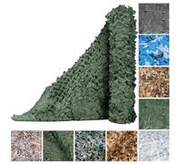 ZHhan Camo Netting Bulk Roll Camouflage Net Military Nets Lightweight Durable Without Grid for Hunting Military Decoration Sunshade Green,1.5x11m