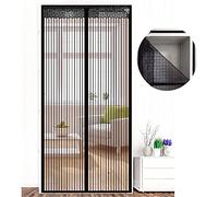 ZHhan Magnetic Insect Door Net Screen Door Bug Keep Insects Out Mosquito Fly Insect Mesh Guard 2 Colour 3 Sizes 8 Day Delivered Easy to Use for Balcony Sliding Doors Living Room(Black,90x210cm)