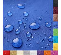 ZHhan Waterproof Polyester Fabric, 12,000 mm Water Column, 130 cm Wide, Quantity = Meter, Measured by The Meter, Waterproof, Tear-Resistant, Durable, Outdoor Fabric,(Royal Blue,1.5m)