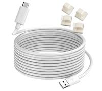 ZHHSUNY 13ft Charger Cable Baby Monitor Cord,Replacement for LBTech,Owlet,Infant Optics,Eufy,Moonybaby,VAVA,Micro USB Charger Cable