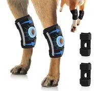 ZHHSUNY 1pair Dogs Knee Pads, Dog Joint Bracket, Suitable for Front Rear Leg Dogs Support Elbow Pads, Dog Elbow Bandages, Helps Treat Surgical and Injured Wounds, and Prevents Secondary Injuries (L)