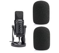 ZHHSUNY 2 Pieces G-Track Pro Foam Microphone Windscreen for Noise Reducing Compatible with Samson G-Track Pro C01 C01U Pro C01UPRO CO1 Mic Pop Filter Microphone Cover
