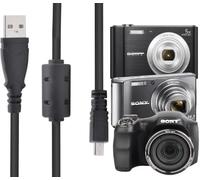 ZHHSUNY 4ft USB SLR Digital Camera Data Transfer and Charging Cable, Compatible with Camera Cyber-Shot DSC-H200, DSC-W370 W800, Charging, Access Your Cameras Photos, Download Photos, Videos and Files