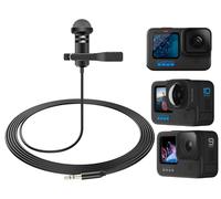 ZHHSUNY 5FT Media Module Microphone, Compatible with GoPro Hero11 10 9 Black Sports Camera, Compatible with GoPro 3.5 mm Microphone, Plug and Play Lavalier Tie Microphone
