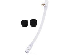 ZHHSUNY Astro A40 Mic Replacement, Replaceable noise cancelling 3.5mm Game Microphone Gooseneck Mic Boom for Lo-gitech Astro A40 TR A40TR Gaming Computer PC Headphones Headsets (White)