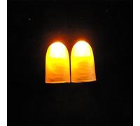 Zhhuoc 2 Pcs Yellow Thumb Light Magic Finger Light Up Thumb Tips LED Finger Lamp Thumbs Light Party Magic Stage Tricks Performance Props Tool for Funny Toys Magic Kits Novelty Magic Accessories