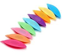 Zhhuoc 9-Piece Ergonomic Tatting Shuttles - Beginner-Friendly Lacemaking Kit for Crochet, Bobbin Weaving and DIY Jewelry Making (Multicolor)