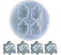Zhhuoc Sea Turtle Silicone Resin Jewelry Molds, Keychain and Pendant Casting Kits for DIY Handmade Crafts, Jewelry Making Supplies, Resin Casting Molds