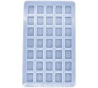 Zhhuoc White Mahjong Resin Mold for Chinese Mahjong Silicone Mold Epoxy Silicone Molds with 35 Cavities Resin Casting Molds for DIY Personalized Craft Casting Supplies Jewelry Casting Supplies