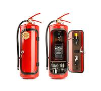 ZHIBANG Fire Extinguisher Mini Bar Wine Cooler Creative Whiskey Coffee Storage Box Bar Decoration Men's Gifts Christmas Souvenir Decor Simulation Fire Extinguisher Shape Ornament (Red)