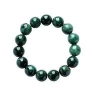 ZHIBO Natural oil green jade Beads Bracelet men and women jade Bangle