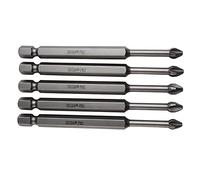ZHIDA 3.5 Inch Impact Screwdriver Bit PH2 Philllips #2 89mm Long 5 PCS