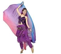 ZHIDAISHI Belly dance veil silk Real Silk Belly Dance Veils Women Belly Dancing Costumes Yarn Scarf Veils Stage Performance Props(1)