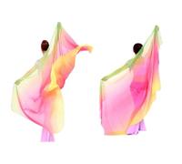 ZHIDAISHI Belly dance veil silk Real Silk Belly Dance Veils Women Belly Dancing Costumes Yarn Scarf Veils Stage Performance Props(4)