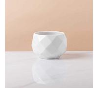ZHIDAISHI Flower pots Creative Ceramic Diamond Geometric Flowerpot Simple Succulent Plant Container Green Planters Small Bonsai Pots Home Decoration (Size : M)(S)