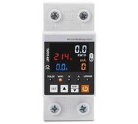ZHIDAISHI TVPS163T Smart WiFi Circuit Breaker, 63A Energy Meter With Voltage Protection, Remote Control Power Monitor, Earth