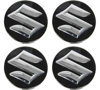 ZHIDZ 4Pcs Wheel Hub Covers for Suzuki Swift SX4 S-Cross Ignis Vitara 54mm, Anti-Rust Hub Centre Caps Car Wheel Rims Protectors Exterior Decoration Accessories